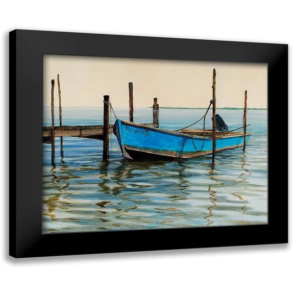 Bansemer, Roger 14x12 Black Modern Framed Museum Art Print Titled - Apalachicola Oyster Boat