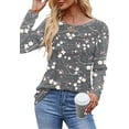 thumbnail image 3 of Womens Fall Long Sleeve Tunic Tops Basic Pullover Dressy Casual Shirts Fashion Pleated Business Blouses, 3 of 5