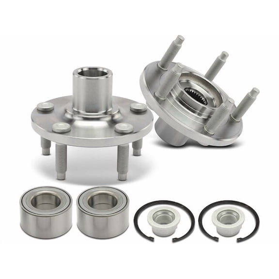 Front Wheel Hub Repair Kit 2 - Compatible with 2007 - 2010 Lincoln MKX Base 3.5L V6 - Autopart Premium