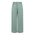 thumbnail image 5 of ADSSDQ Wide Leg Sweatpants Women Soft High Waist Pants with Pockets Drawstring Pull-On Casual Pants Mint Green XL, 5 of 9