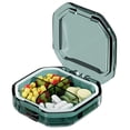 thumbnail image 2 of Tnobhg Convenient 7-Day Pill Box Dispenser 4/6-Grid Design Large Space Buckle Fix Good Sealing Pocket-sized Pill Container, 2 of 8