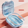 thumbnail image 2 of Light Weight 7 Compartment Pills Container Organiser Dustproof Design Case Leakproof Medication Box, 2 of 8