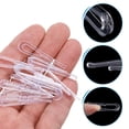 thumbnail image 4 of 500Pack Durable Plastic Alligator Clips, 1.5" Clear U Shape Shirt Clip Clothespins with Teeth, 4 of 6