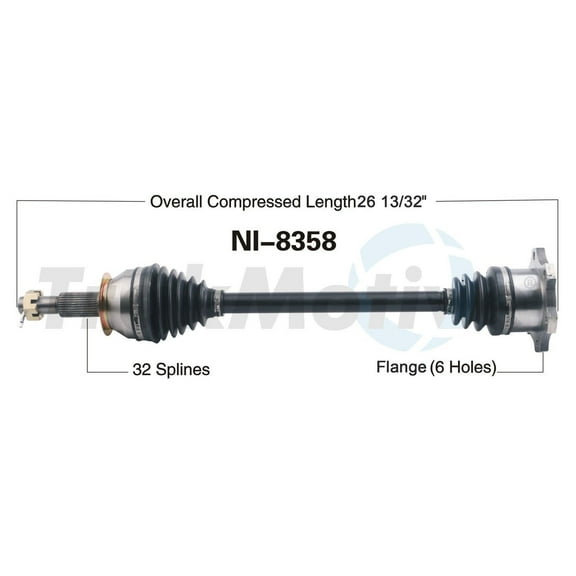 CV Axle Shaft Fits select: 2009-2013 INFINITI G37, 2007-2008 INFINITI G35