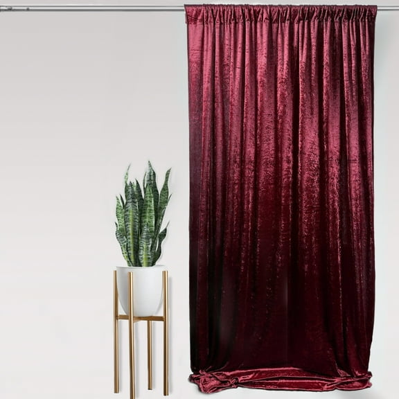 Your Chair Covers - Velvet 8 ft x 60 Inch Drape with 4 Inch Pocket Burgundy