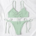 thumbnail image 4 of Trajes de baño para mujer, casuales y de moda, de color sólido, sin mangas, con abertura, para mujer, trajes de baño para mujer, trajes de baño para mujer, trajes de baño de moda playera para mujer, 4 of 8