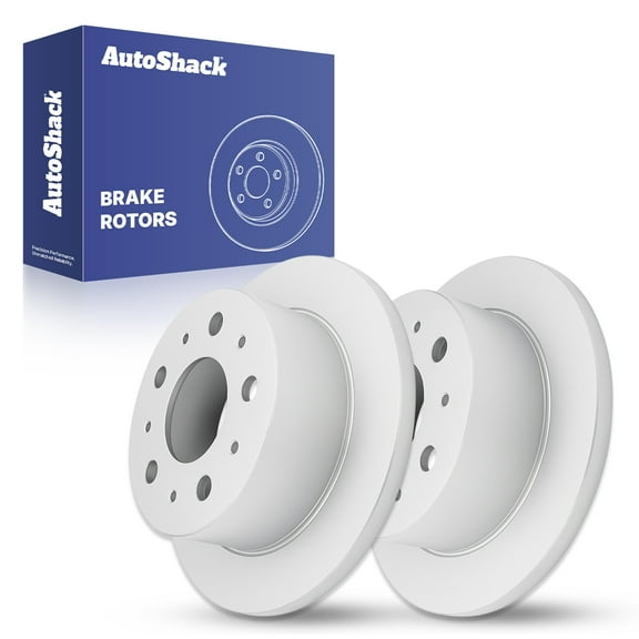 AutoShack Rear Brake Rotors for Ram, ProMaster 2500 2014-2021 ProMaster 1500 2014-2021, FWD L4 3.0L V6 3.6L - Coated - ArmorStop - 11.01" (279.7 mm), 5-Lug