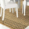thumbnail image 6 of Superior 4 ft. x 6 ft. Grey Diamond Hand Woven Jute Indoor Area Rug, 6 of 6