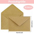 thumbnail image 5 of Kraft Paper Envelopes, Premium Envelopes, Windowless Wet Glue Tip Flap Envelopes (11 x 16 cm), 5 of 5