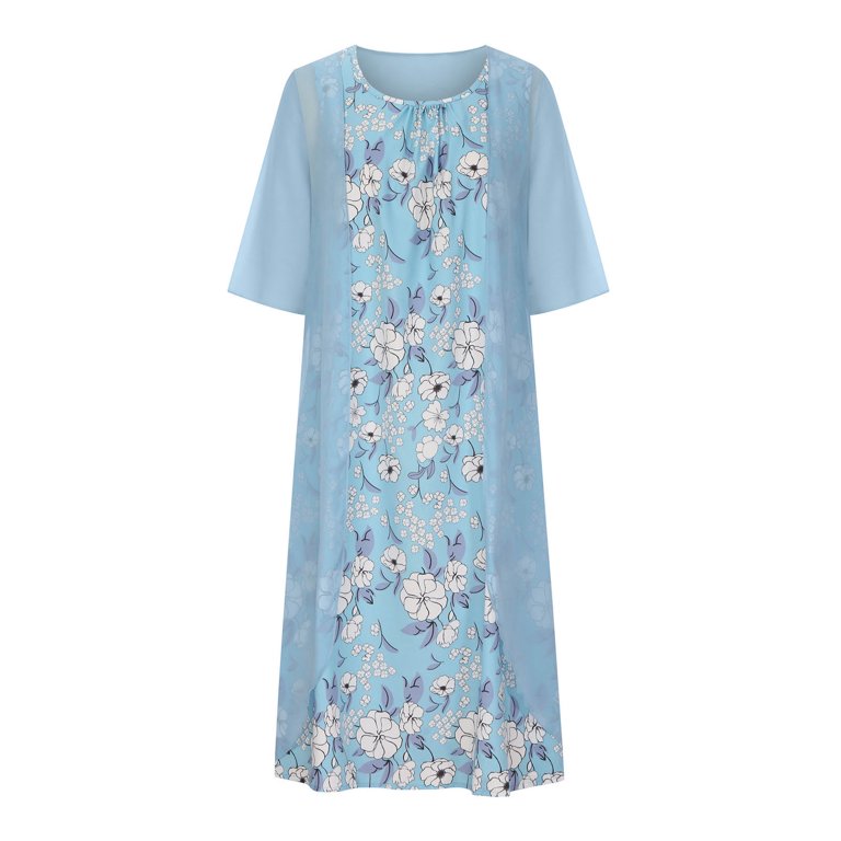 summer casual two piece dress Women's Two Piece Casual Polyester Dress Set, Short Sleeve T Shirt & Mini  Skirt, Above Knee Length