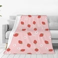 thumbnail image 1 of Balery Hand Drawn Strawberry Manta de Felpa Suave y Acogedora – Cobija de Franela Aterciopelada para Cama, Lavable y Cálida para Sofá, Mascotas, Transpirable-60"x50", 1 of 7