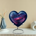 thumbnail image 4 of MUKTIVE Galaxy Blue Urns for Human Ashes Adult, Keepsake Funeral Urn for Adult Ashes Women & Men With, Burial Ash Urns for Humans 3 Inch, Heart Memorial Gifts for Women & Men, 4 of 7