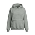 thumbnail image 7 of Hurxie Womens Oversized Hoodies Fleece Sweatshirts Long Sleeve Sweaters Pullover Fall Clothes with Pocket Gray,S, 7 of 7