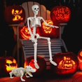 thumbnail image 4 of Decoración de esqueleto de Halloween YUJUN de 90 cm con esqueleto de perro, 4 of 9