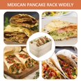 thumbnail image 4 of MesaSe 50 Pcs Support à Tacos Jetable Assiettes à Tacos 3 Compartiments Assiettes de Service à Tacos 8.8” x 6.4”, 4 of 9
