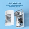 thumbnail image 2 of Ventilador de aire acondicionado portátil, mini ventilador de refrigeración, blanco, 2 of 8
