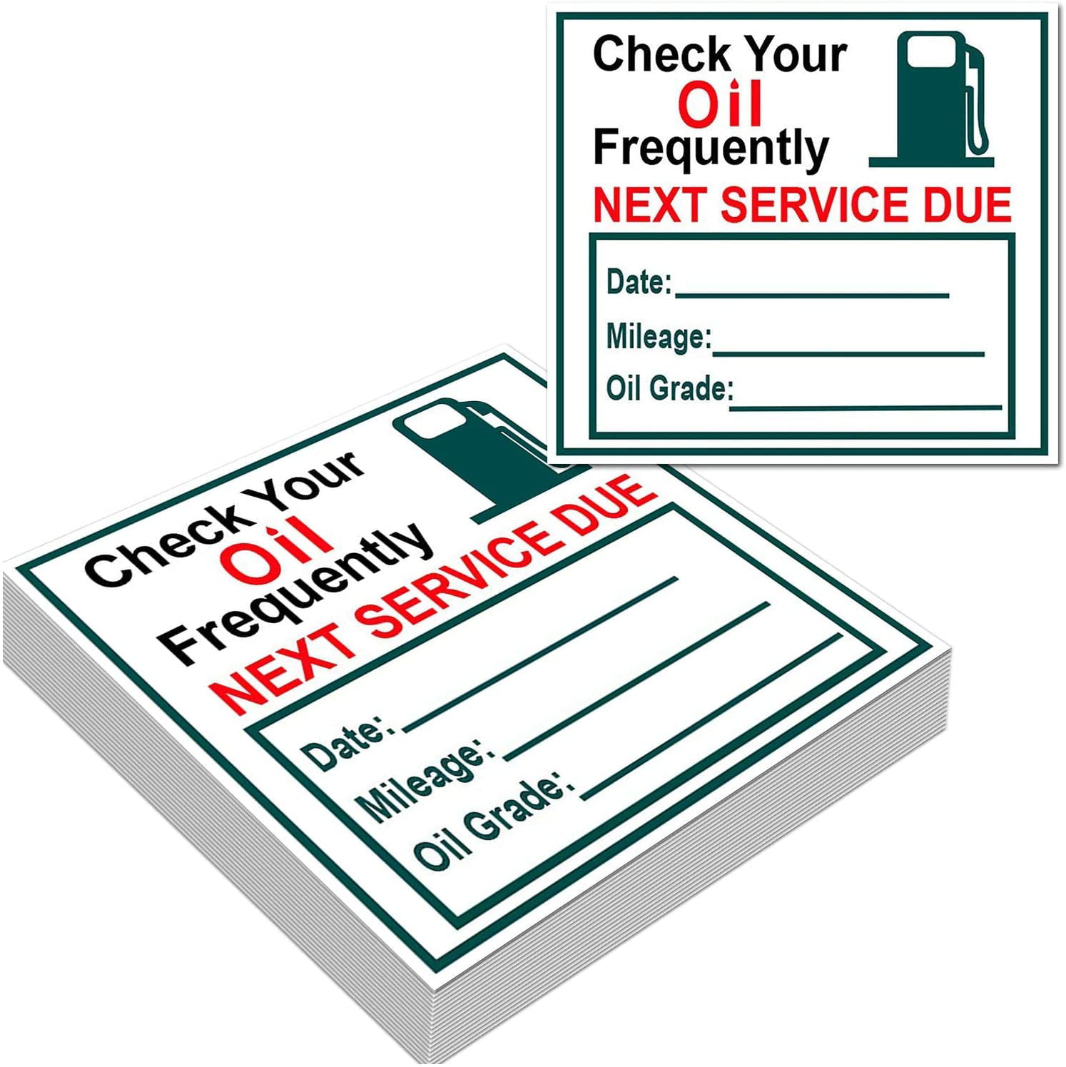 10x next service Longlife Service Oil Change Sticker Paper Label 