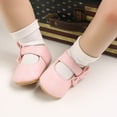 thumbnail image 4 of Yoyauz Baby Girl Mary Jane Shoes Anti Slip Rubber Sole Ballet Slippers Princess Dress Wedding Shoes Newborn Kids Shoes Toddler Shoes（0-12 Month）, 4 of 9
