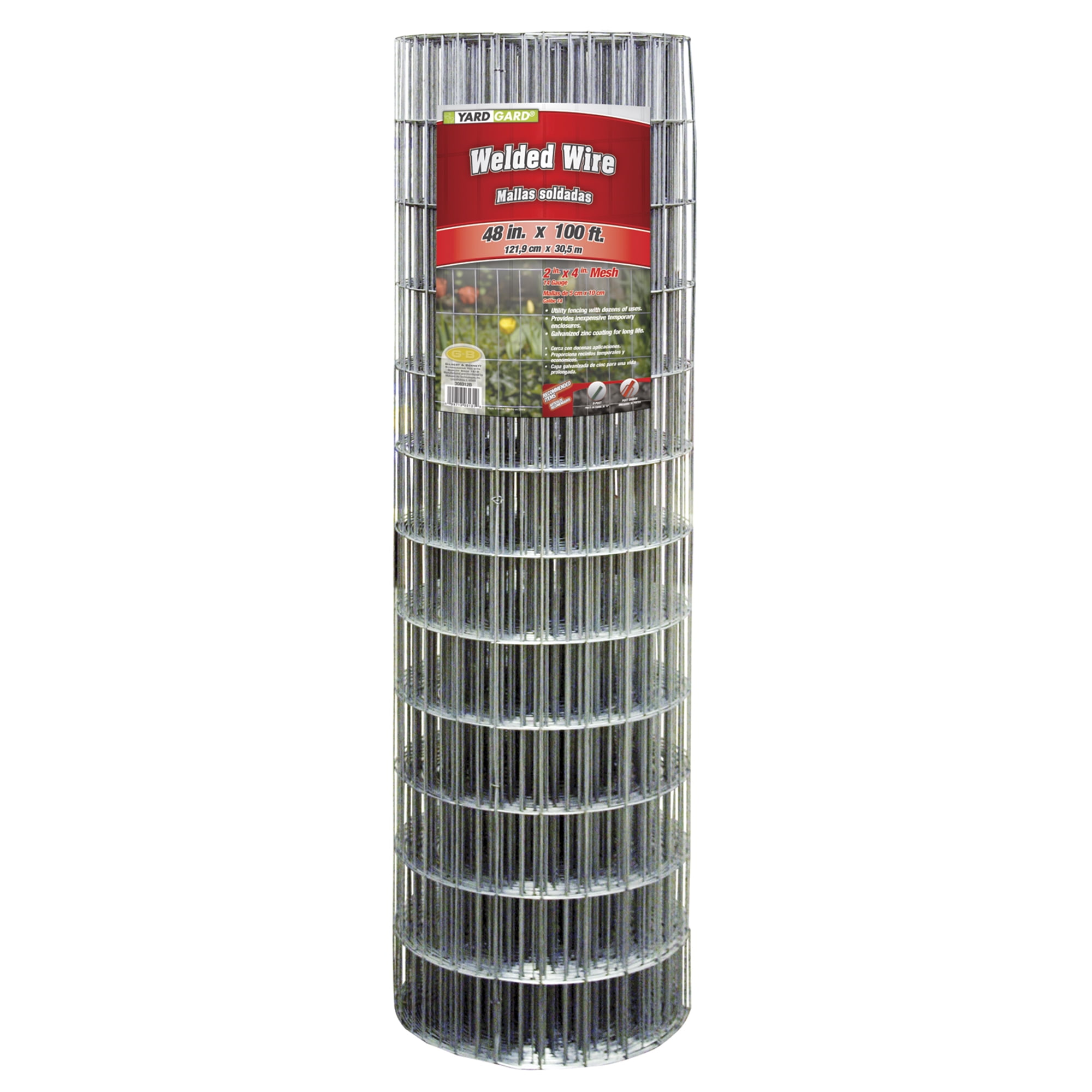 25mt galvanized wire mesh welded rolls mesh 5x7.5cm for fencing garden 