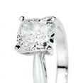 thumbnail image 3 of Oryn Jewel Cushion Cut Excellent 1.9 Ct Diamond Ring for Women - 14K White Gold Plated Diamond Rings - Solo Stone Diamond Ring for Her - Simple Ring for Women - Solitaire Diamond Rings, 3 of 3