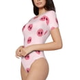 thumbnail image 2 of Naloa Cute Pig Nose Women's Short-Sleeved Onesie, One-Piece Swimsuit for Parties, dates, clubs - Large, 2 of 9