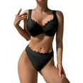 thumbnail image 2 of Warop Women's Bikini Sets 2 Piece Swimsuit Low Waisted V Neck Straps Bathing Suit For Beach, 2 of 6