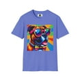 thumbnail image 6 of Boxer with Bow Tie Pop Art Unisex Softstyle T-Shirt, 6 of 10