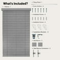 thumbnail image 6 of Chicology Cordless Faux Wood Blinds, Gray Textured (2" Slat), 71"W X 72"H, 6 of 8