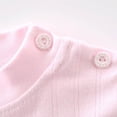 thumbnail image 4 of Cethrio Girls Cotton Pajama Sets Long Sleeve, Crew Neck Casual 2 Piece Girls' Sleepwear Pink Size 6, 4 of 6