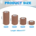 thumbnail image 2 of Uxcell Self Adhesive Bandage Wraps, Yard Elastic Self Breathable Self Adherent Wrap Tape for Stretch Athletic Sports Brown, 2 of 7