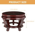 thumbnail image 2 of Flower Pot Base Vintage Decor Display Stand Wooden Vase Potted Plants Rack Riser, 2 of 6
