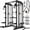 BLACK, variant on Smith Machine for Home Gym,2000LBS Multi-Function Power Cage with Cable Crossover System, Squat Rack with Smith Bar and More Attachment