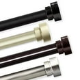 thumbnail image 2 of Rod Desyne Bonnet Curtain Rod 1" OD 120-170 Inch Single Set, 120-170", Satin Nickel, 2 of 4