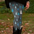 thumbnail image 4 of Gibobby Pantalones de yoga Leggings estampados cómodos informales para mujer Pantalones largos de yoga(Gris oscuro,XG), 4 of 5
