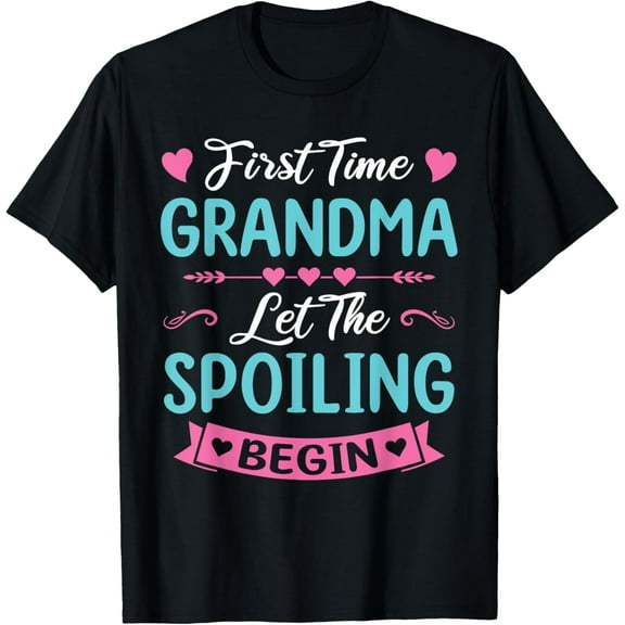 First Time Grandma New Grandma Baby Announcement Mothers Day T-Shirt