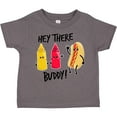 thumbnail image 3 of Inktastic Hey There Buddy with Ketchup Mustard and Hot Dog Boys or Girls Toddler T-Shirt, 3 of 5