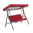 thumbnail image 4 of Cubierta para silla de columpio para jardín al aire libre, patio, asiento para silla de columpio y cubierta superior, toldo para sombrilla, rojo Methold HA005105-15, 4 of 6