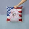thumbnail image 2 of Carolines Treasures BB9717PW1414 White Standard Poodle Patriotic Fabric Decorative Pillow  14Hx14W multicolor, 2 of 4