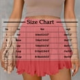 thumbnail image 3 of Weiqiqre Women Shorts Linen Boho Ruffle Mini Skirts Pleated High Waist Cute Butterfly Skorts with Pockets Summer Trendy, 3 of 8