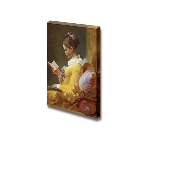 Wall26 The Reader by Jean-Honore Fragonard - Canvas Print Wall Art Famous Painting Reproduction - 32" x 48"