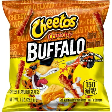 Cheetos Crunchy Cheese Flavored Snacks Buffalo Flavor, 1 oz Bag