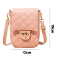 thumbnail image 2 of Bolso de hombro para mujer, bandolera, bolso para teléfono móvil con entramado, 2 of 5