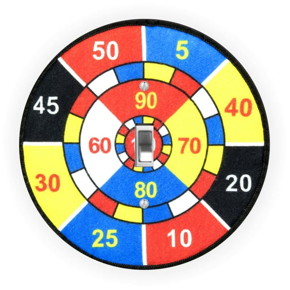 Plasma Ball Design - Round Light Switch Plate Cover - Single Toggle