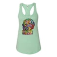 thumbnail image 3 of Dean Russo Sweet Poodle Dog Lover Ladies Racerback Tank Top, Mint, Medium, 3 of 6