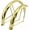 Gold, variant on Gold 20 inch bicycle horn shaped mudguard set with adjustable metal front and rear wheels, mud tiles, retro chrome plated bicycle water and mud blocking accessories available in multiple colors