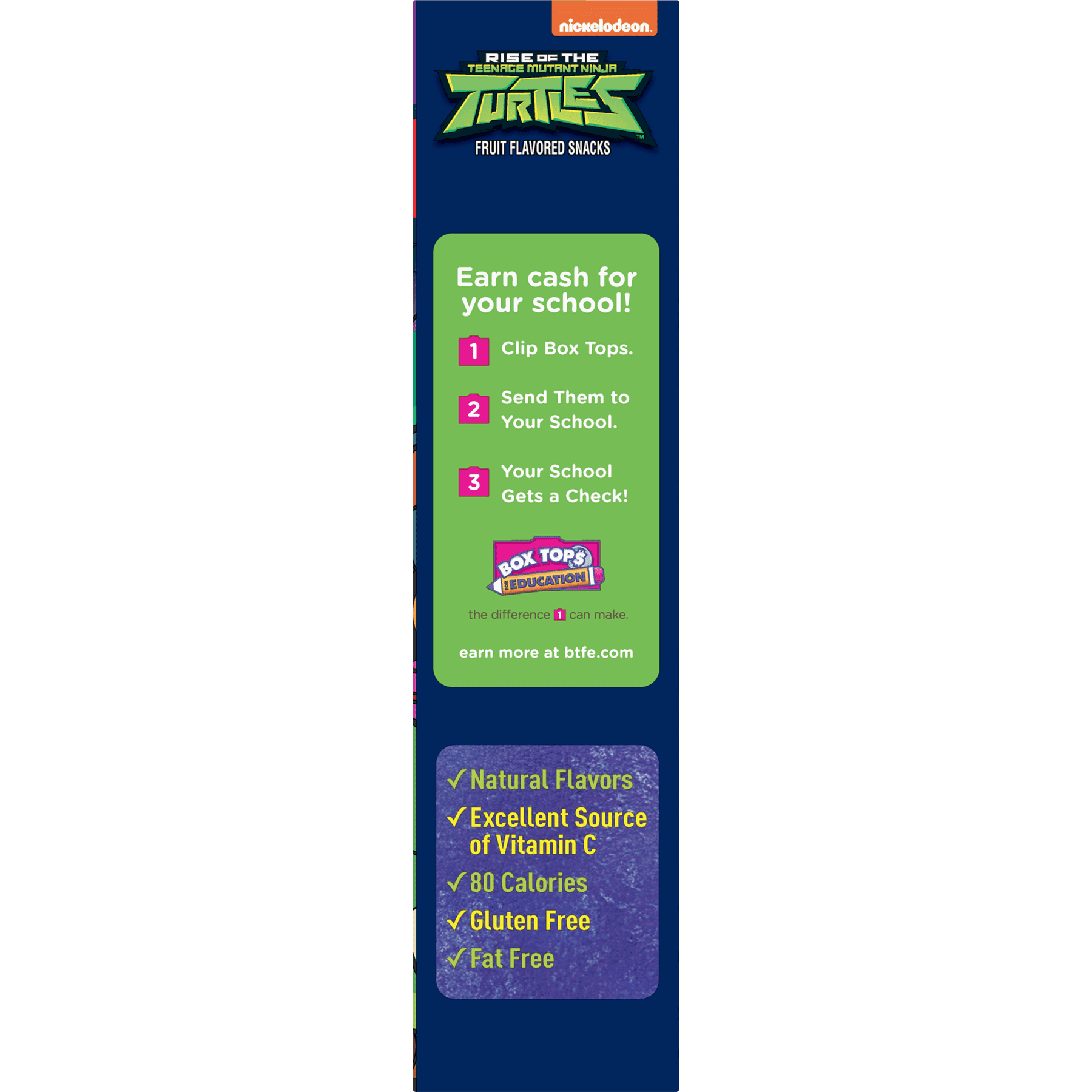 Teenage Mutant Ninja Turtles Fruit Flavored Snacks Gluten Free, 20ct