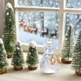 thumbnail image 4 of RuiJiao Clear Glass Crystal Christmas Snowman Ornament for Festive Home Decor and Gift Giving, 4 of 8