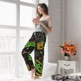 thumbnail image 4 of Uemuo Carnival Mardi Gras3 Pattern Women's Wide Leg Palazzo Lounge Pants with Pockets Light Weight Loose Comfy Casual Pajama Pants-Large, 4 of 9
