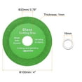 thumbnail image 2 of Uxcell 9 Pack Glass Cutting Disc 4 Inch for Angle Grinder 4" Diamond Cutting Disc Ultra-Thin Saw Blade for Grinding, 2 of 6