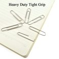 thumbnail image 5 of Clips De Papel Vinaco, Color Plateado Liso, Paquete De 100 Clips De Papel Grandes, Revestimiento Duradero Y Resistente Al Óxido De 2 Pulgadas (50 Mm). Para La Organización De Documentos De Office Scho, 5 of 5